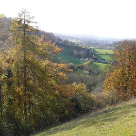 View back along the Slad Valley towards Stroud - Smoobs