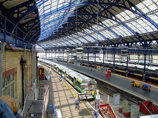 Brighton station . . .