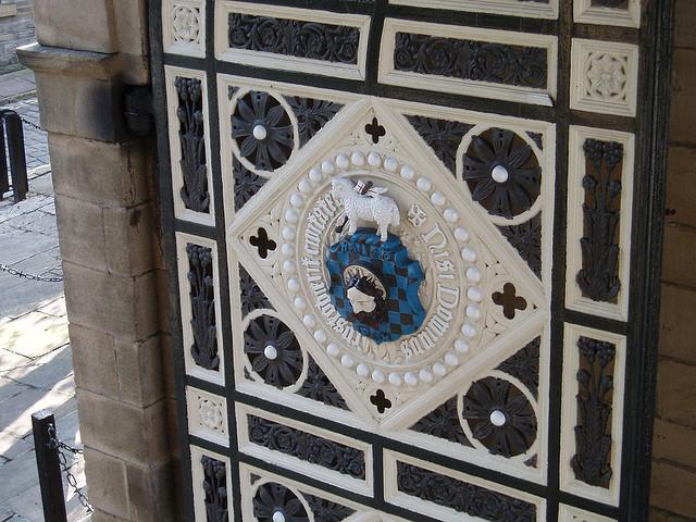 Piece hall doors - Halifax coat of arms