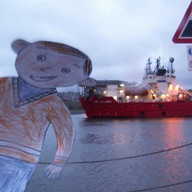 stanley at the harbour - pamelaadam