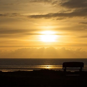 Sunset with bench - futureshape