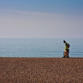 Walking On Brighton Beach - garryknight