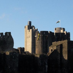 Caerphilly Castle and Tardis - Watt_Dabney