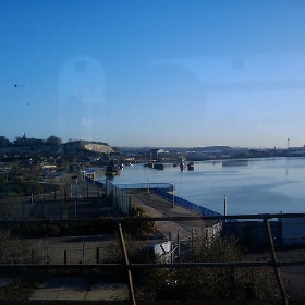 Train ride into work over medway river. - davidflanders