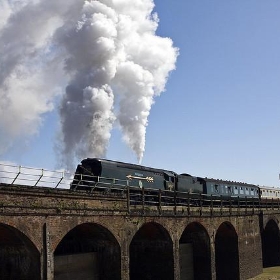 Tangmere (Golden Arrow) on the Folkestone Harbour Viaduct for the last time. (Or Maybe not!) - Smudge 9000