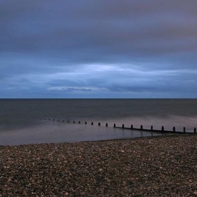Moonlit clouds over sea - Dimitry B