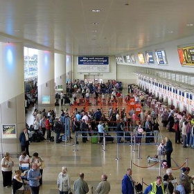 Liverpool Airport. Queue - MarTePics