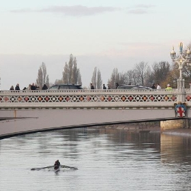 Rower on river Foss - Gypsy Saskia