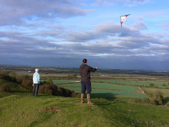 Kite flying at Burton Dassett Hills Country Park