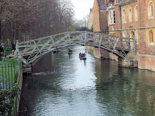 The Mathematical Bridge Over The River Cam, Cambridge.