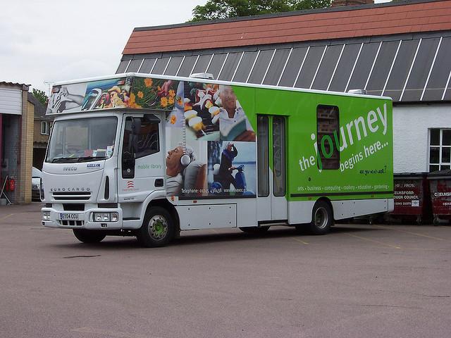 Mobile Library Van at Essex Libraries HQ, Chelmsford, Essex