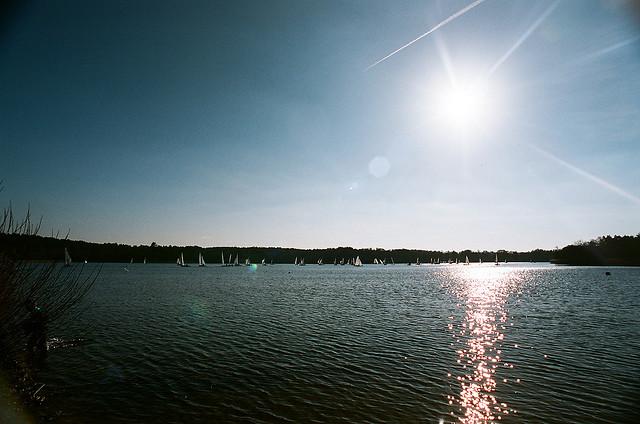 Sailing on Frensham Pond