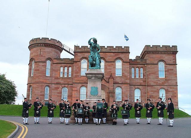 Northern Constabulary Pipe Band 2009 at Inverness Castle Scotland