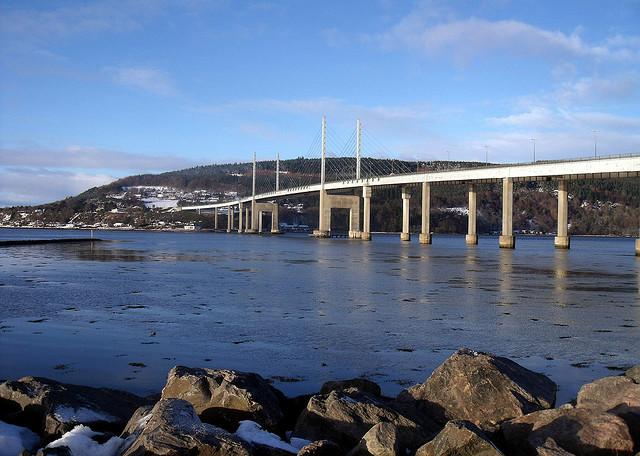 Kessock Bridge Inverness looking to Black Isle Scotland