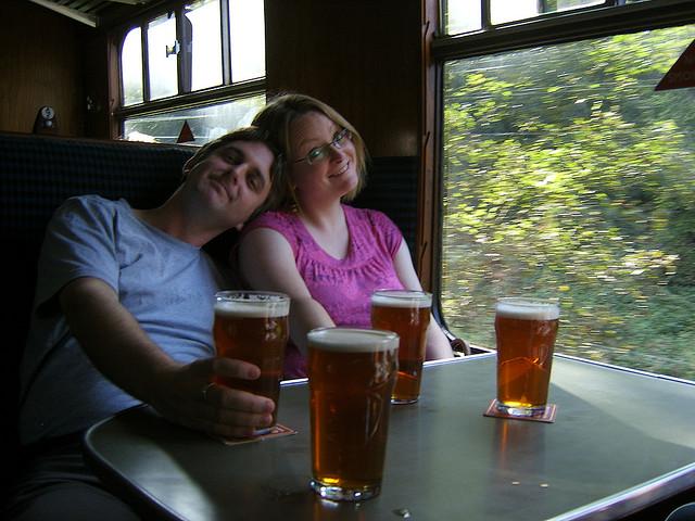 Nathan, Clare and 4 pints