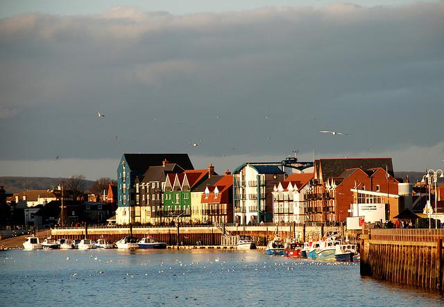 Littlehampton Harbour, West Sussex, England, Jan. 2007