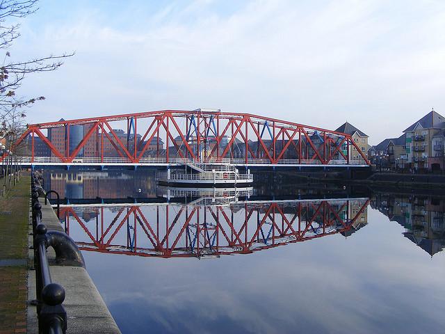 Bridge over Huron and Erie Basin.s