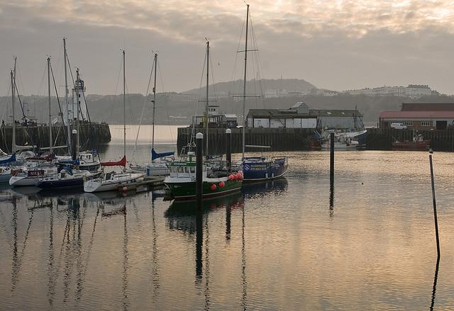Scarborough Harbour at Dusk