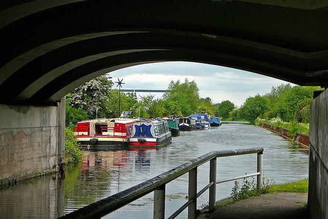 View under bridge, Selby Canal